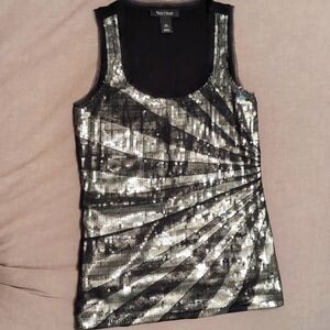 White House Black Market sequined Top sz XSmall